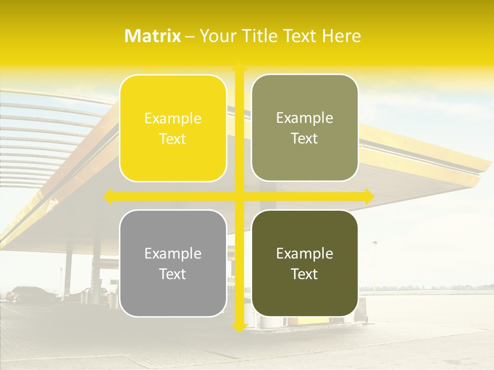 Village Gasoline Vehicle PowerPoint Template