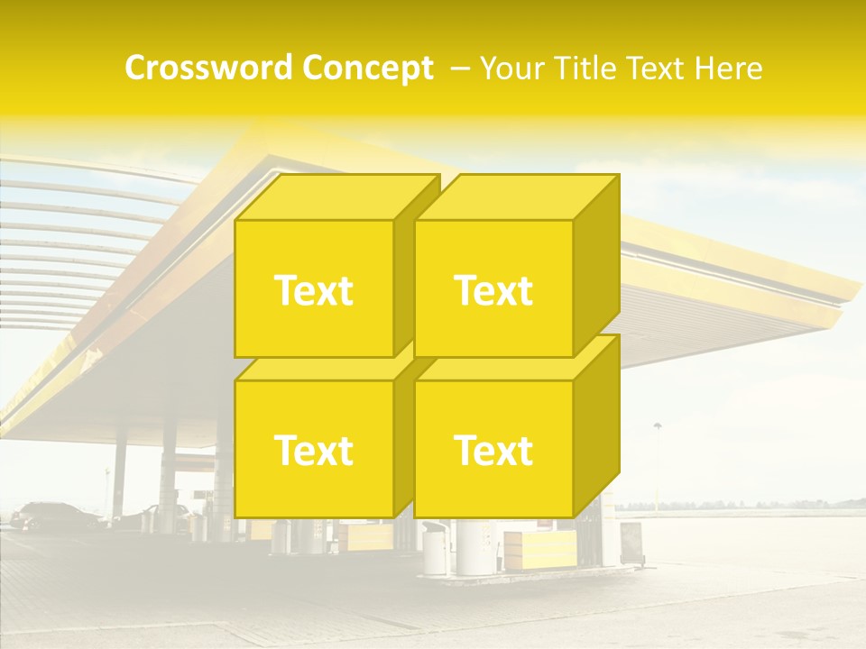Village Gasoline Vehicle PowerPoint Template