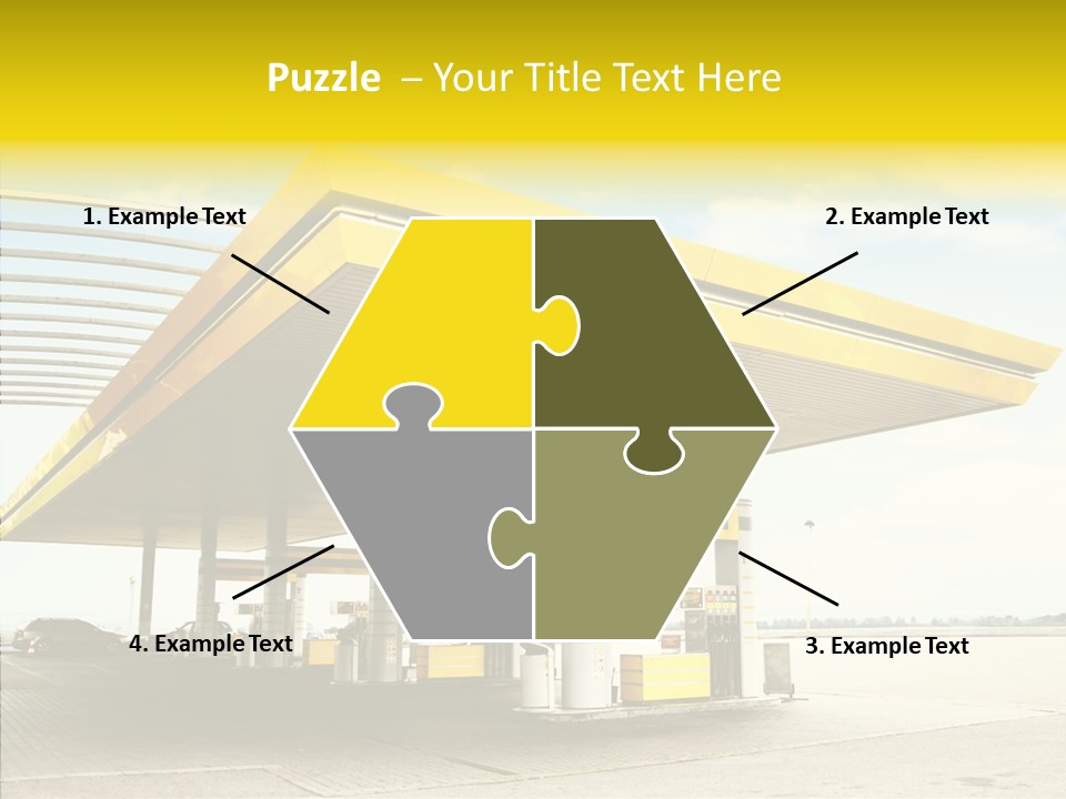 Village Gasoline Vehicle PowerPoint Template