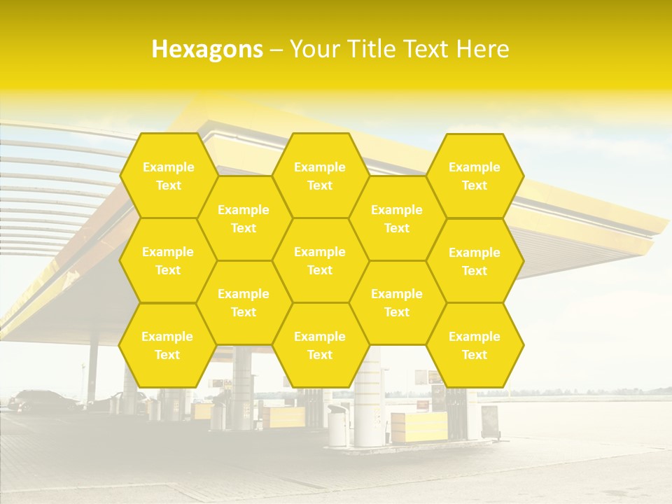 Village Gasoline Vehicle PowerPoint Template