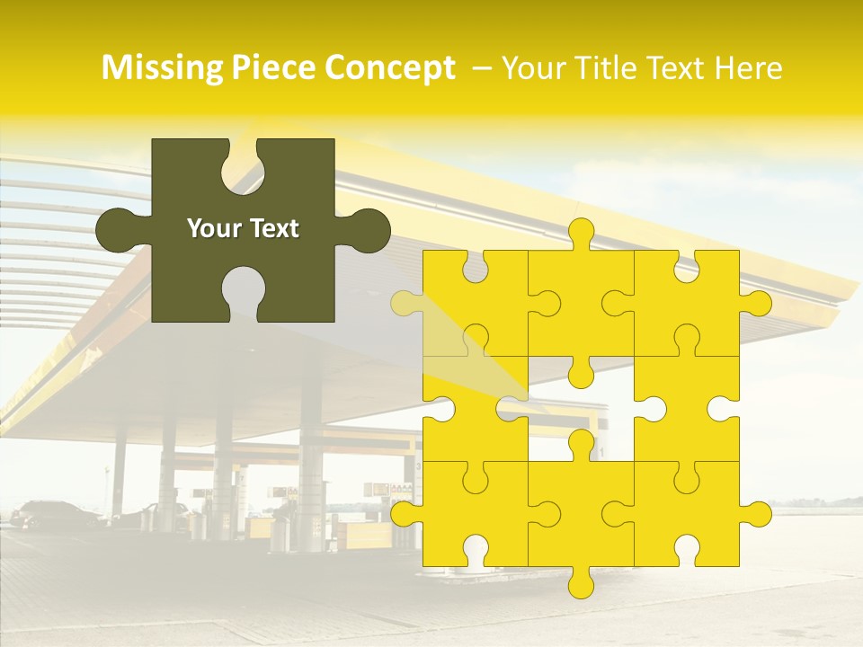 Village Gasoline Vehicle PowerPoint Template