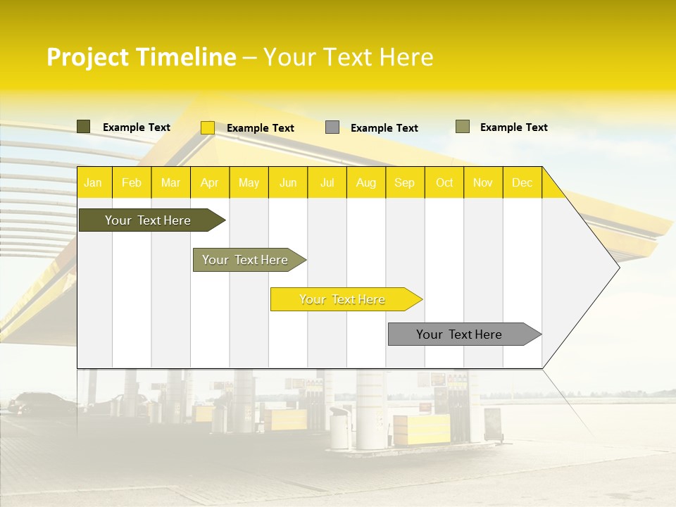 Village Gasoline Vehicle PowerPoint Template