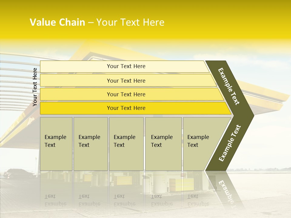 Village Gasoline Vehicle PowerPoint Template