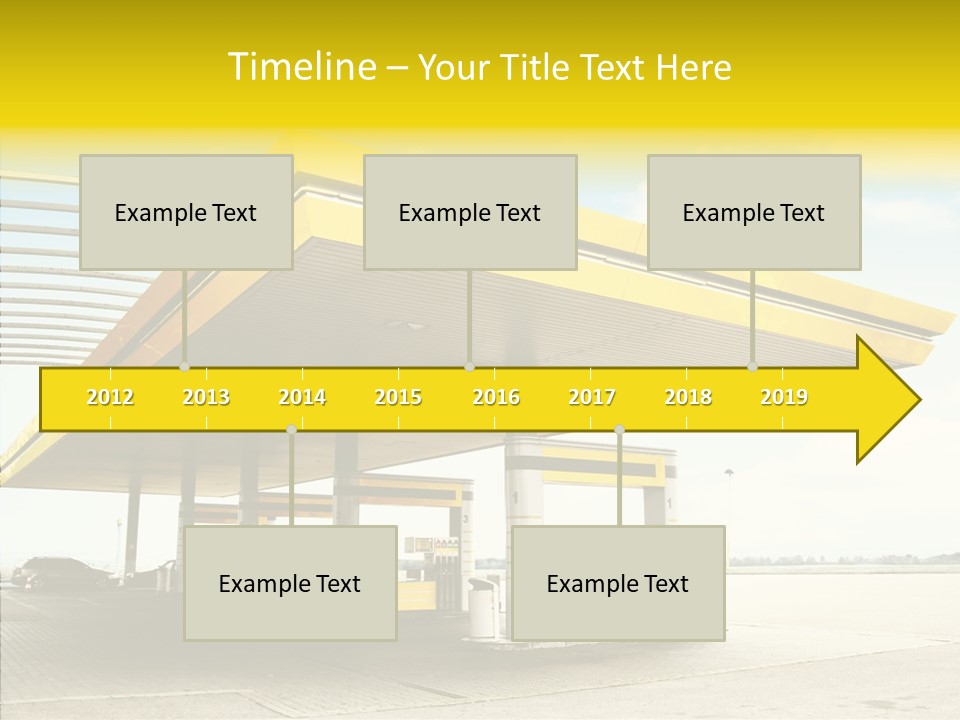 Village Gasoline Vehicle PowerPoint Template
