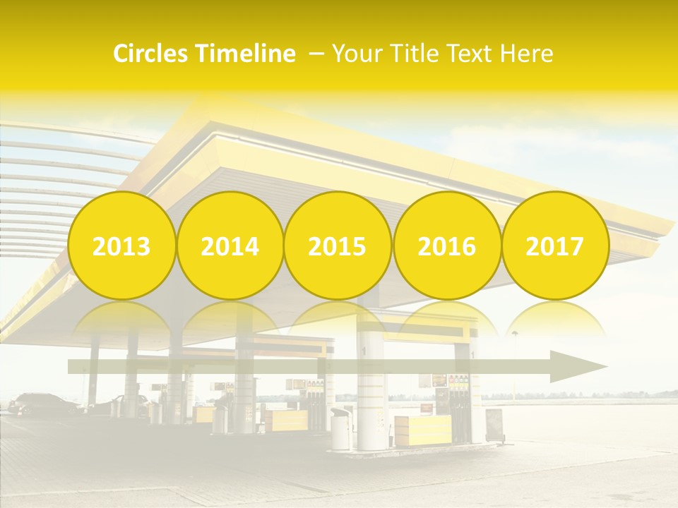 Village Gasoline Vehicle PowerPoint Template