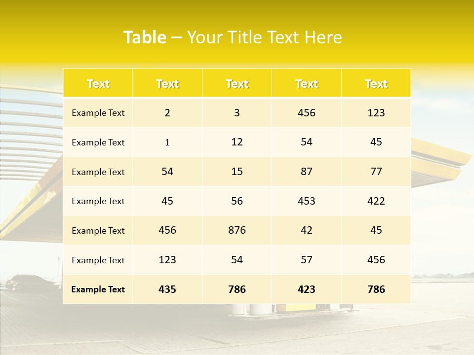 Village Gasoline Vehicle PowerPoint Template