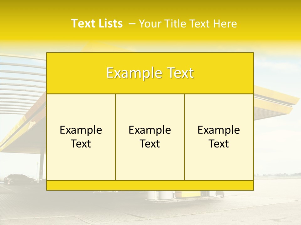 Village Gasoline Vehicle PowerPoint Template
