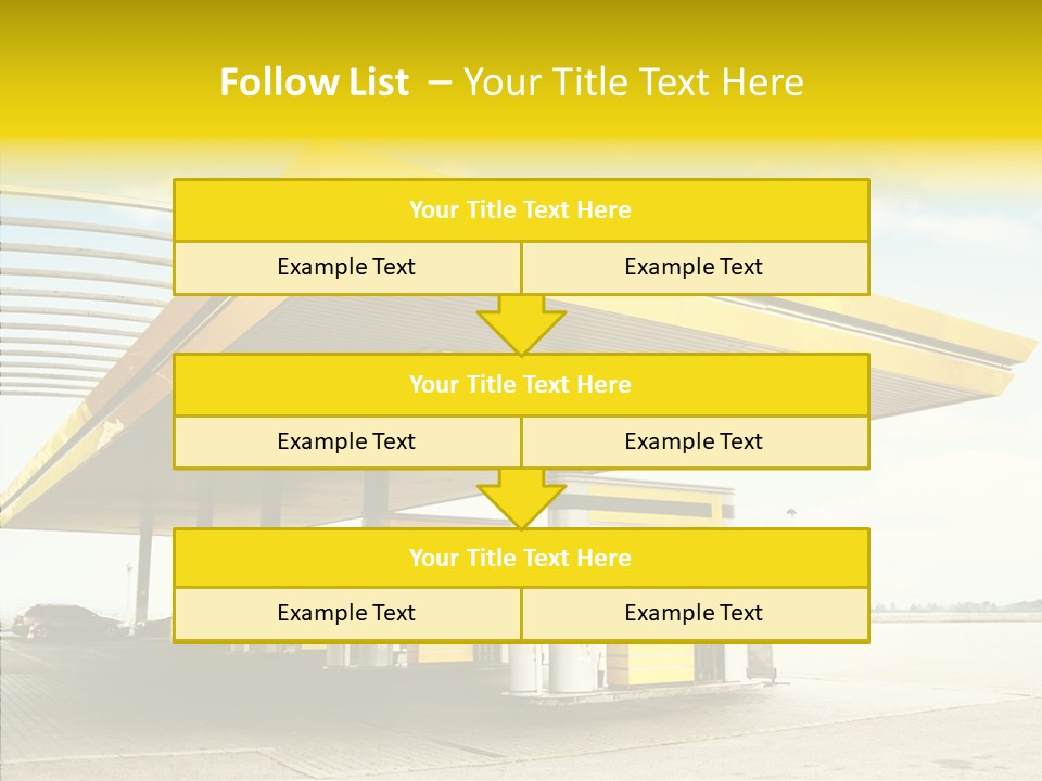 Village Gasoline Vehicle PowerPoint Template