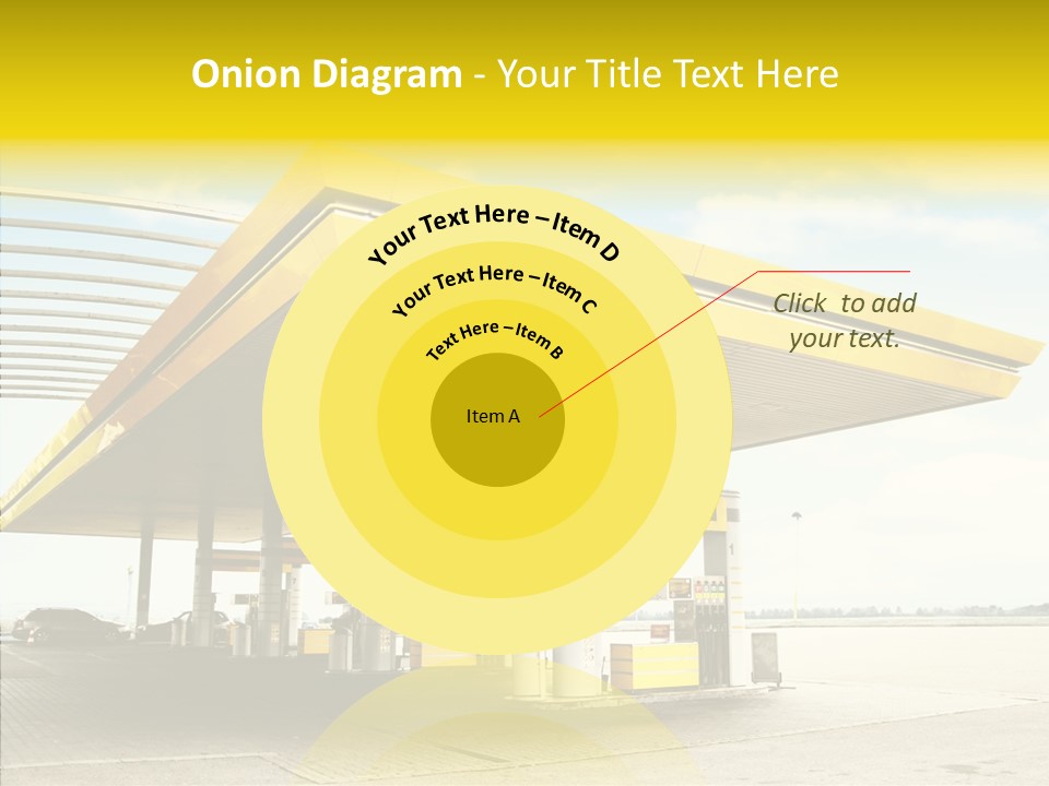 Village Gasoline Vehicle PowerPoint Template
