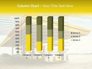 Village Gasoline Vehicle PowerPoint Template