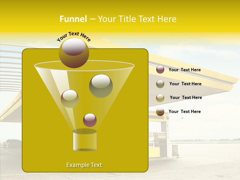 Village Gasoline Vehicle PowerPoint Template