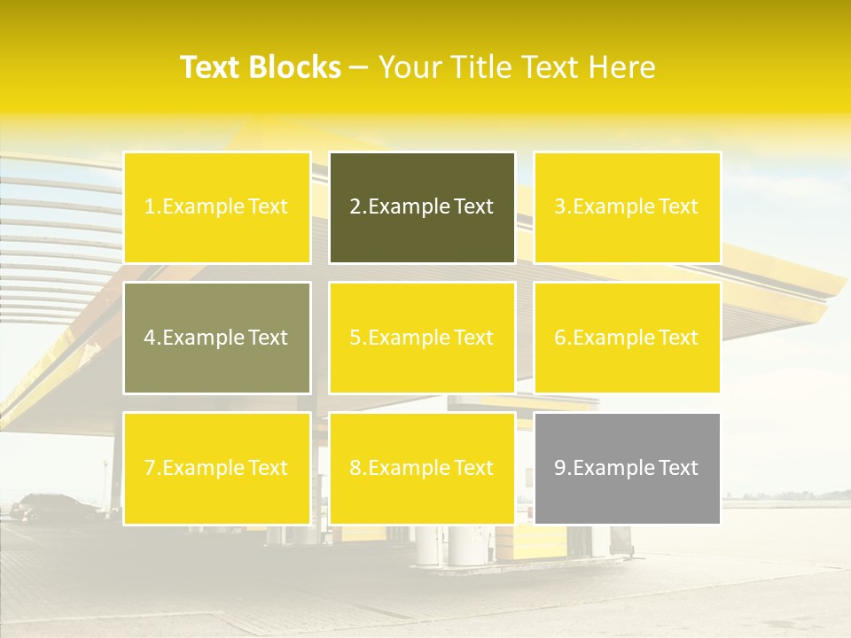 Village Gasoline Vehicle PowerPoint Template