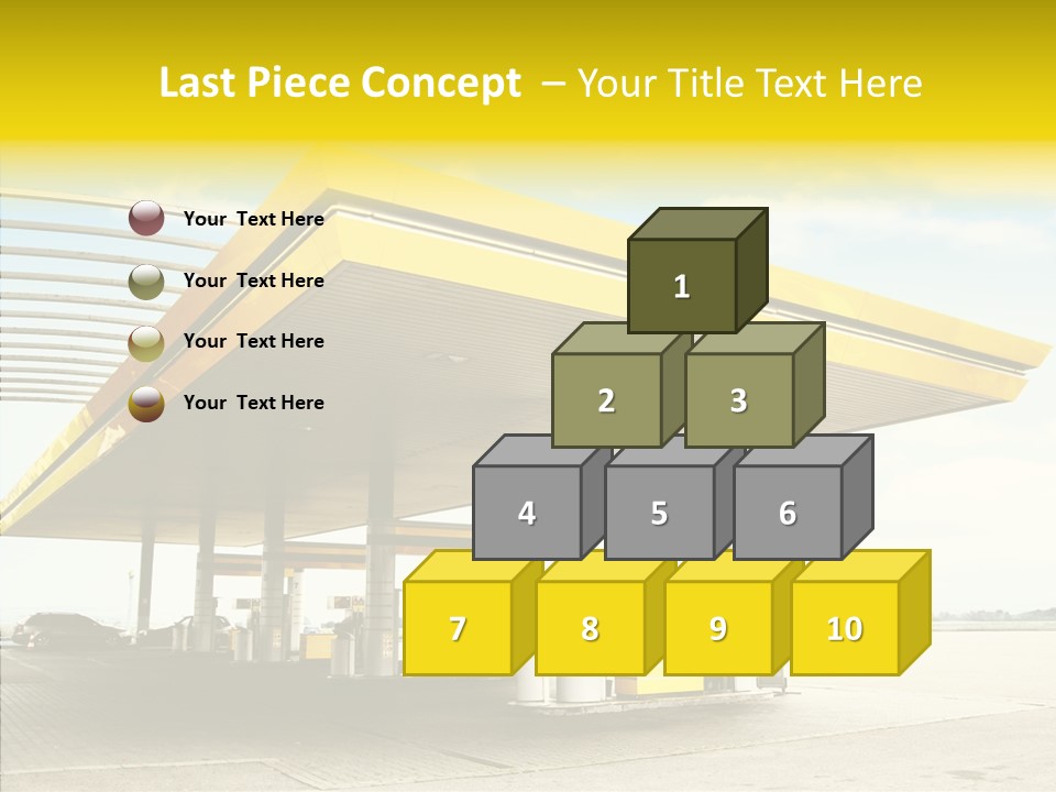 Village Gasoline Vehicle PowerPoint Template