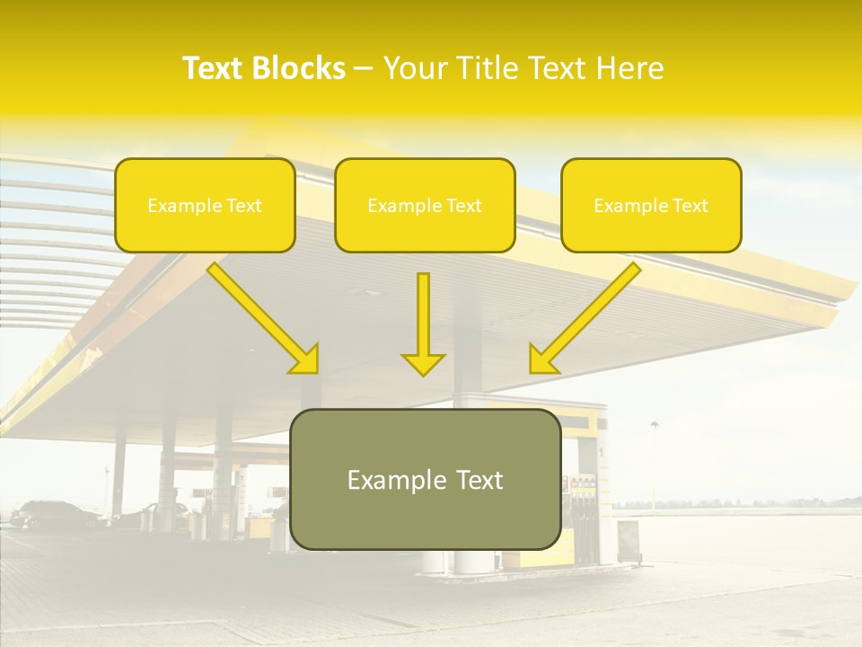 Village Gasoline Vehicle PowerPoint Template