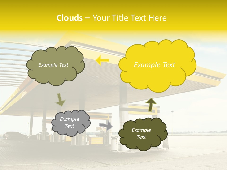 Village Gasoline Vehicle PowerPoint Template