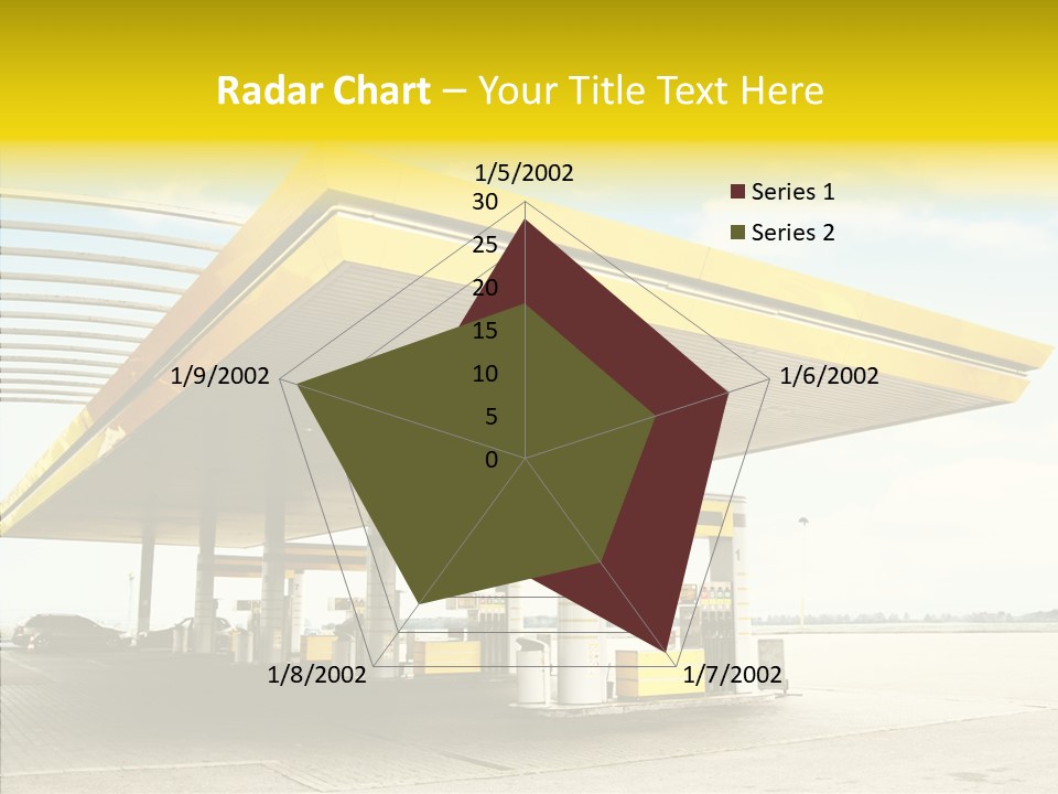 Village Gasoline Vehicle PowerPoint Template