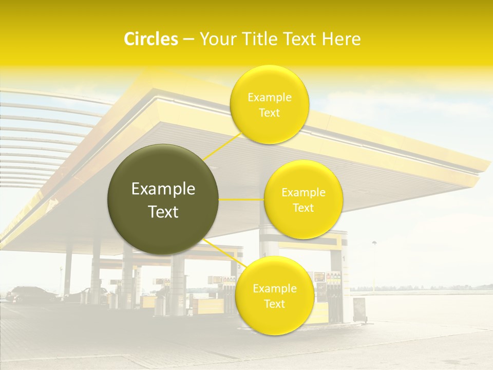 Village Gasoline Vehicle PowerPoint Template