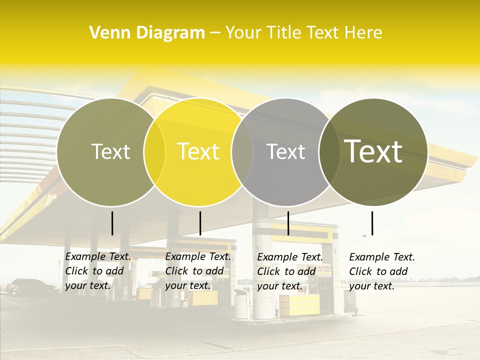 Village Gasoline Vehicle PowerPoint Template