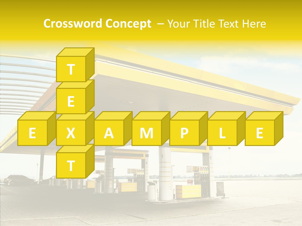 Village Gasoline Vehicle PowerPoint Template