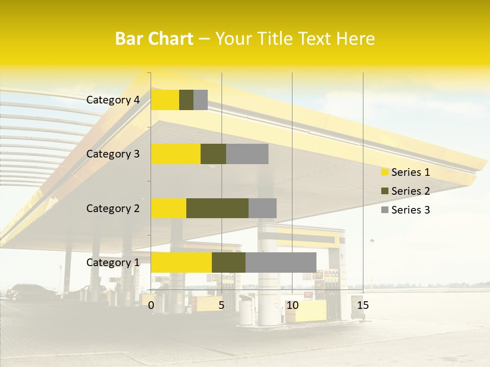 Village Gasoline Vehicle PowerPoint Template