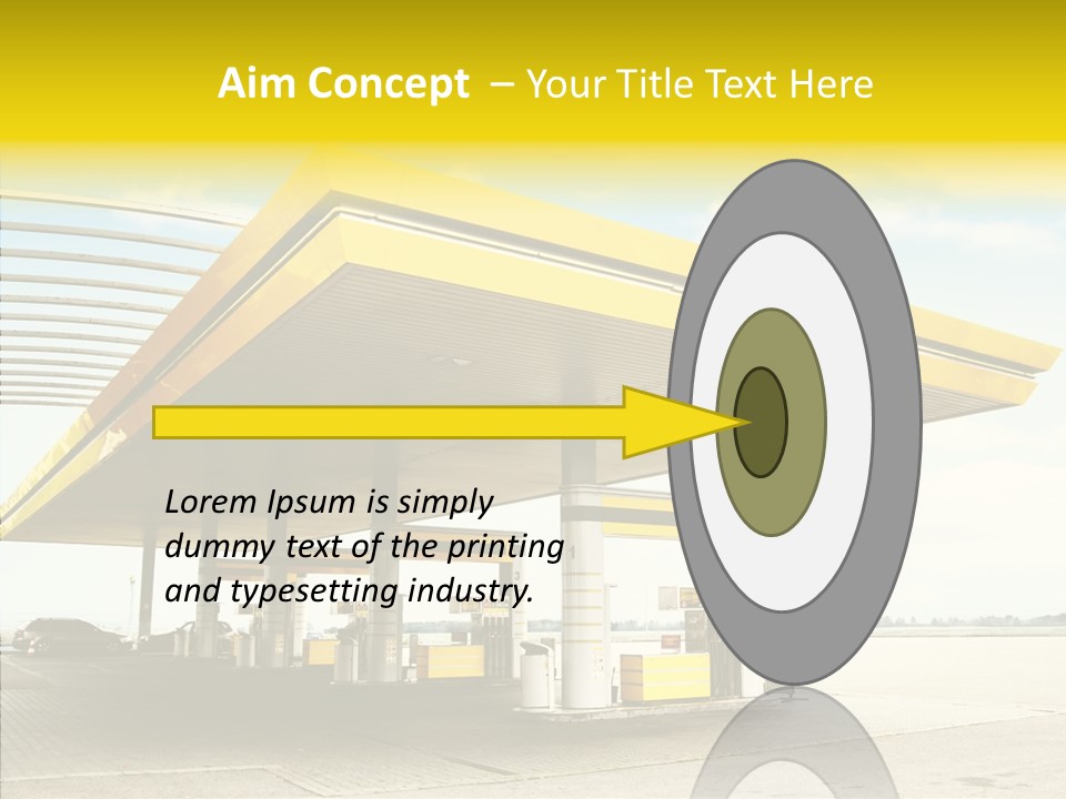 Village Gasoline Vehicle PowerPoint Template