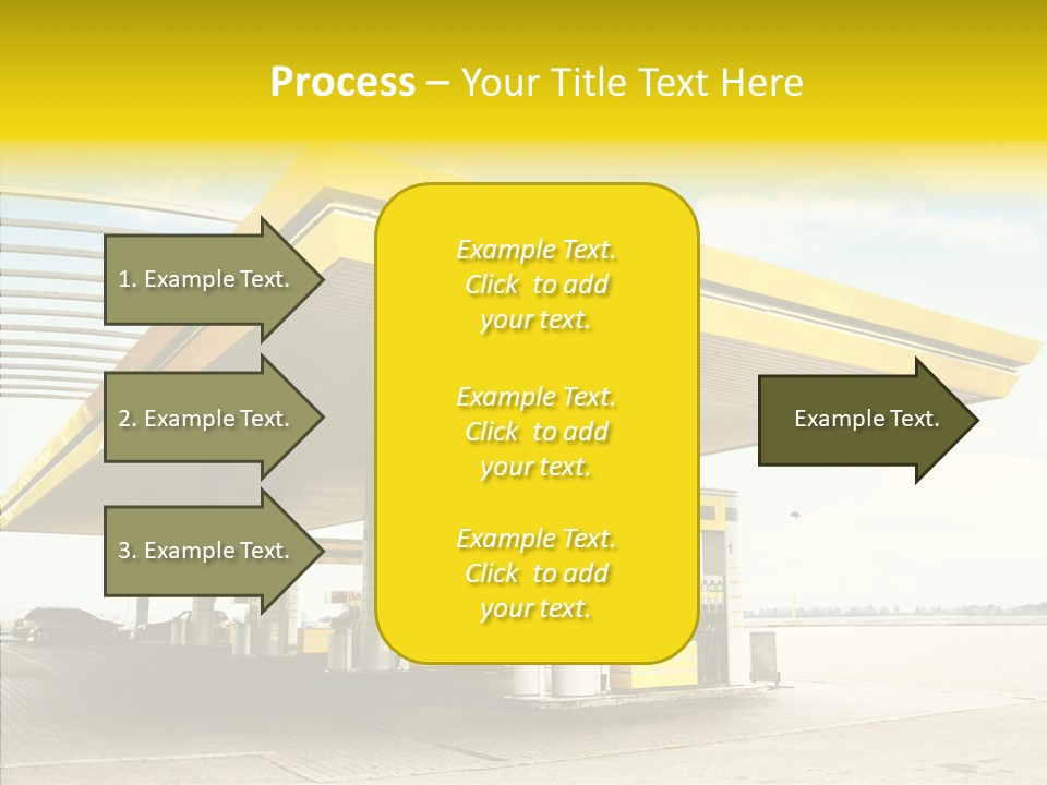 Village Gasoline Vehicle PowerPoint Template