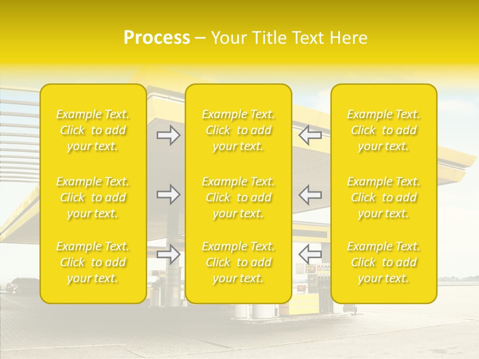 Village Gasoline Vehicle PowerPoint Template