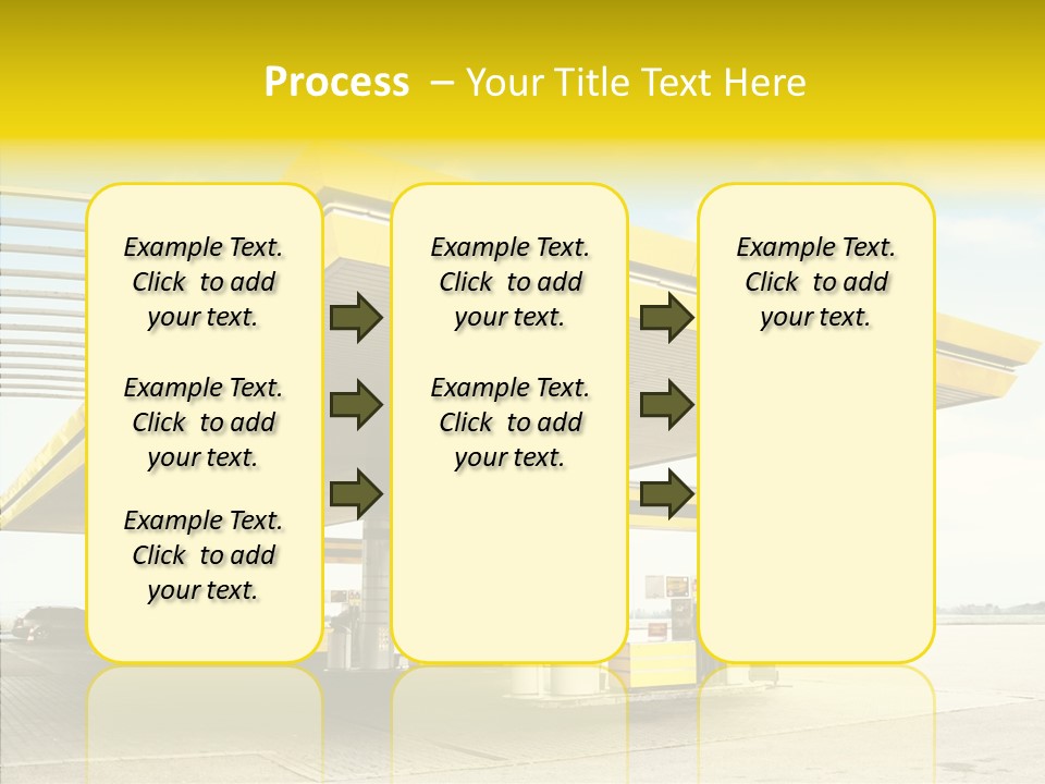 Village Gasoline Vehicle PowerPoint Template