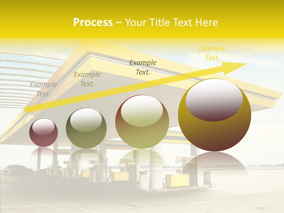 Village Gasoline Vehicle PowerPoint Template