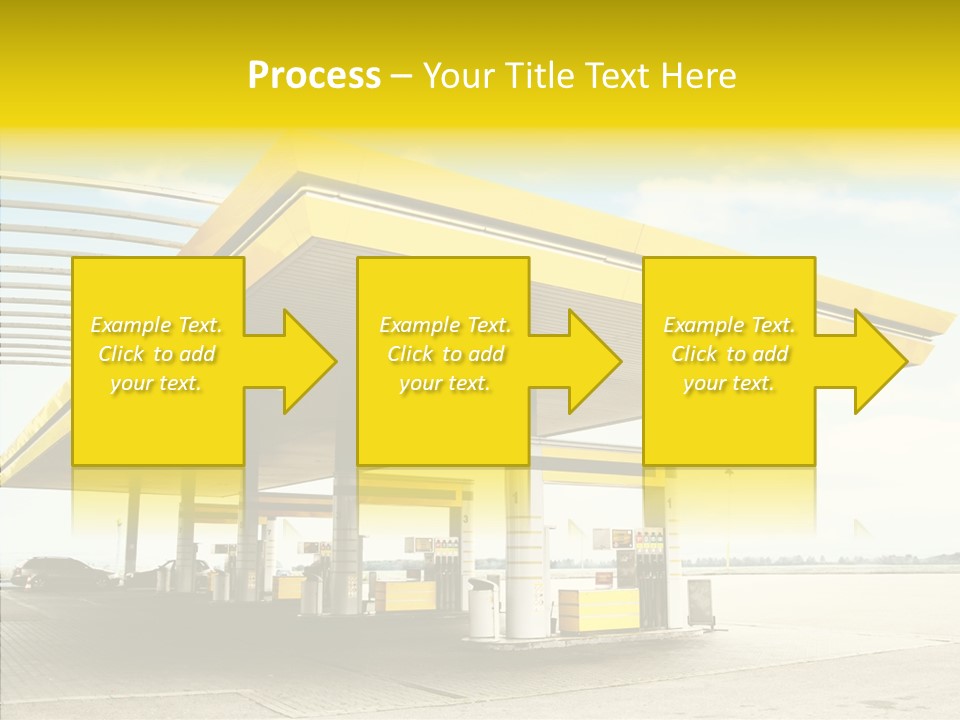 Village Gasoline Vehicle PowerPoint Template