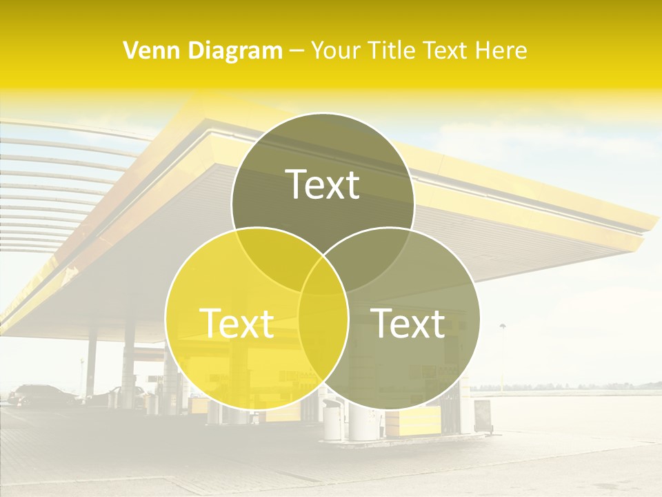 Village Gasoline Vehicle PowerPoint Template