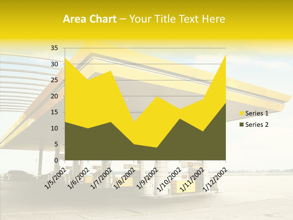 Village Gasoline Vehicle PowerPoint Template
