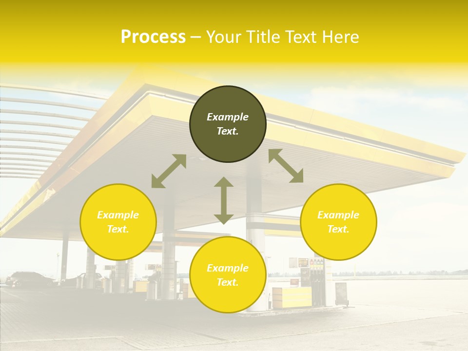 Village Gasoline Vehicle PowerPoint Template
