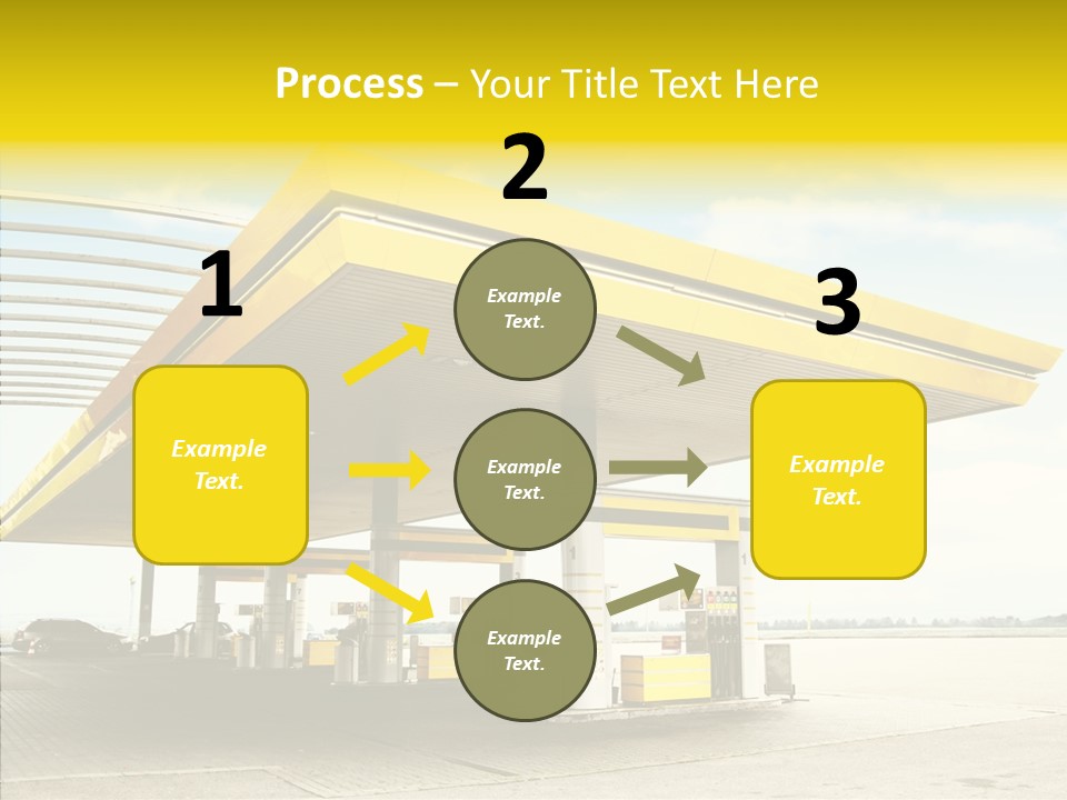 Village Gasoline Vehicle PowerPoint Template