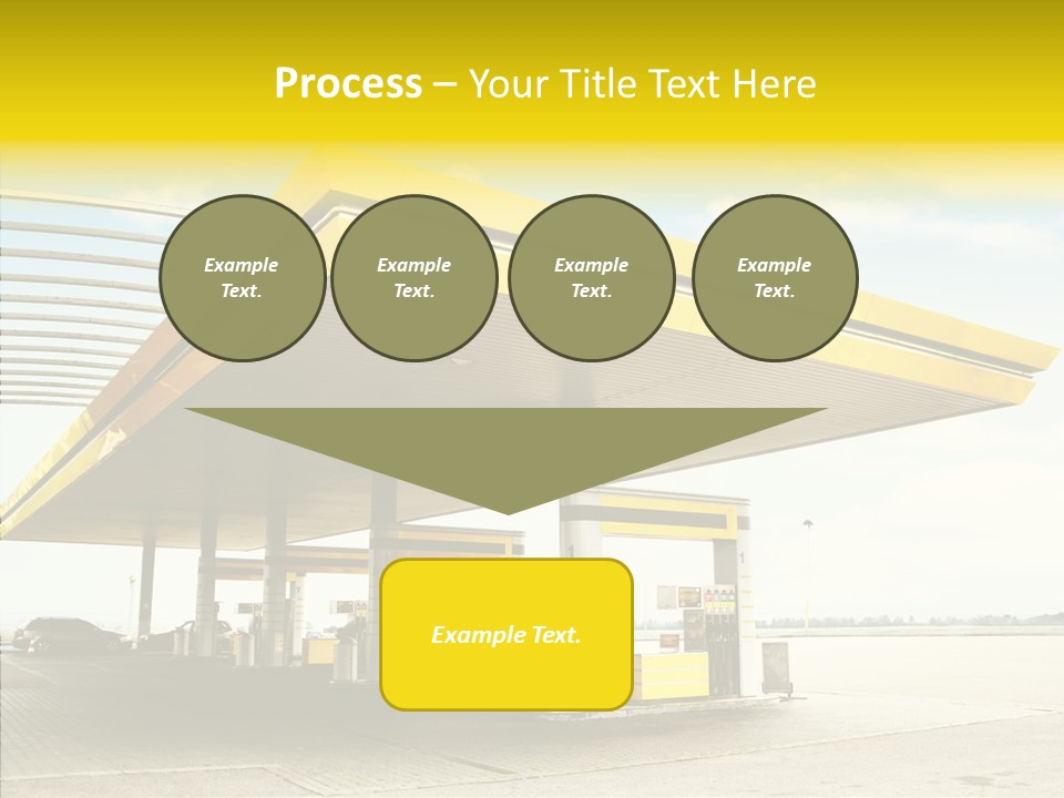 Village Gasoline Vehicle PowerPoint Template