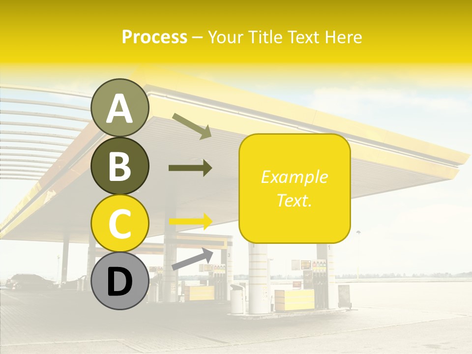 Village Gasoline Vehicle PowerPoint Template