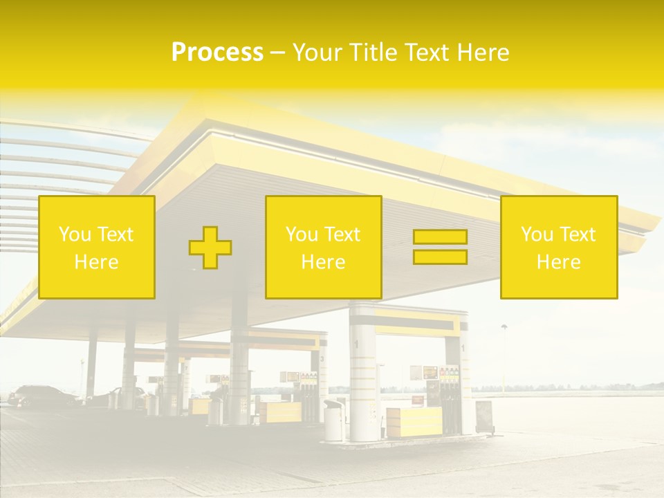 Village Gasoline Vehicle PowerPoint Template