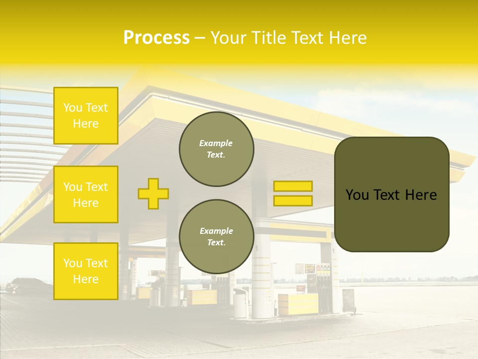 Village Gasoline Vehicle PowerPoint Template