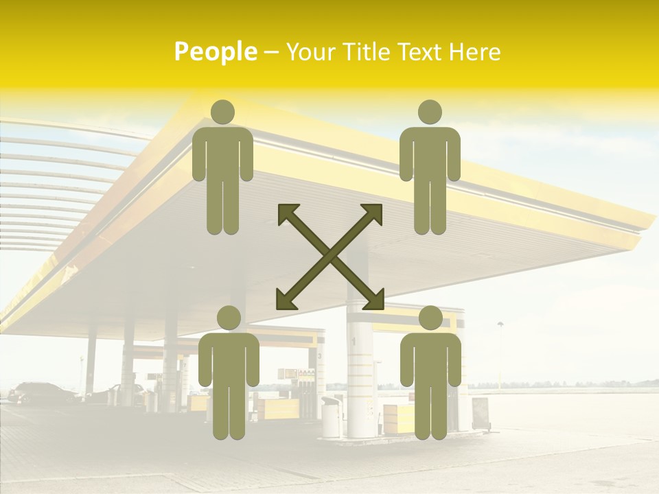 Village Gasoline Vehicle PowerPoint Template