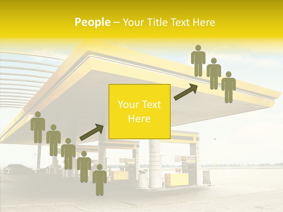 Village Gasoline Vehicle PowerPoint Template