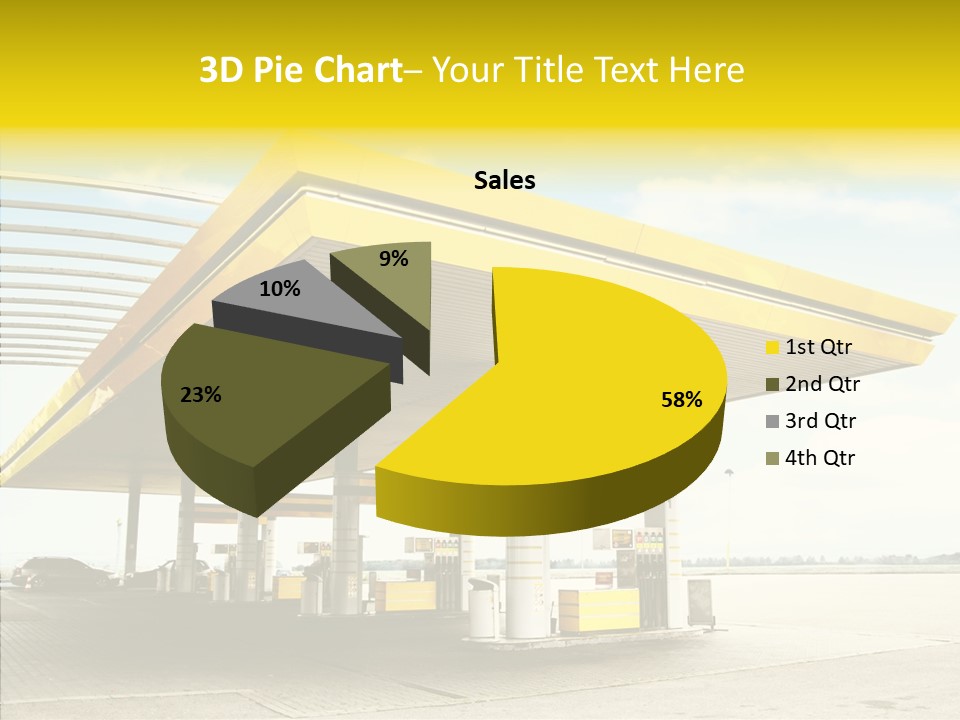 Village Gasoline Vehicle PowerPoint Template