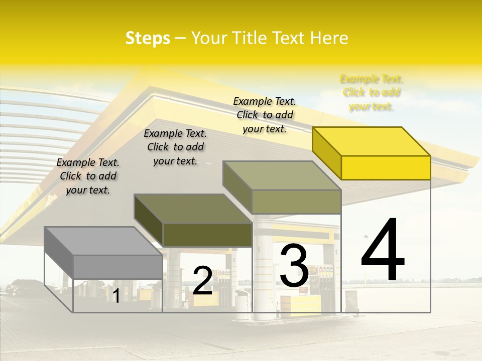 Village Gasoline Vehicle PowerPoint Template