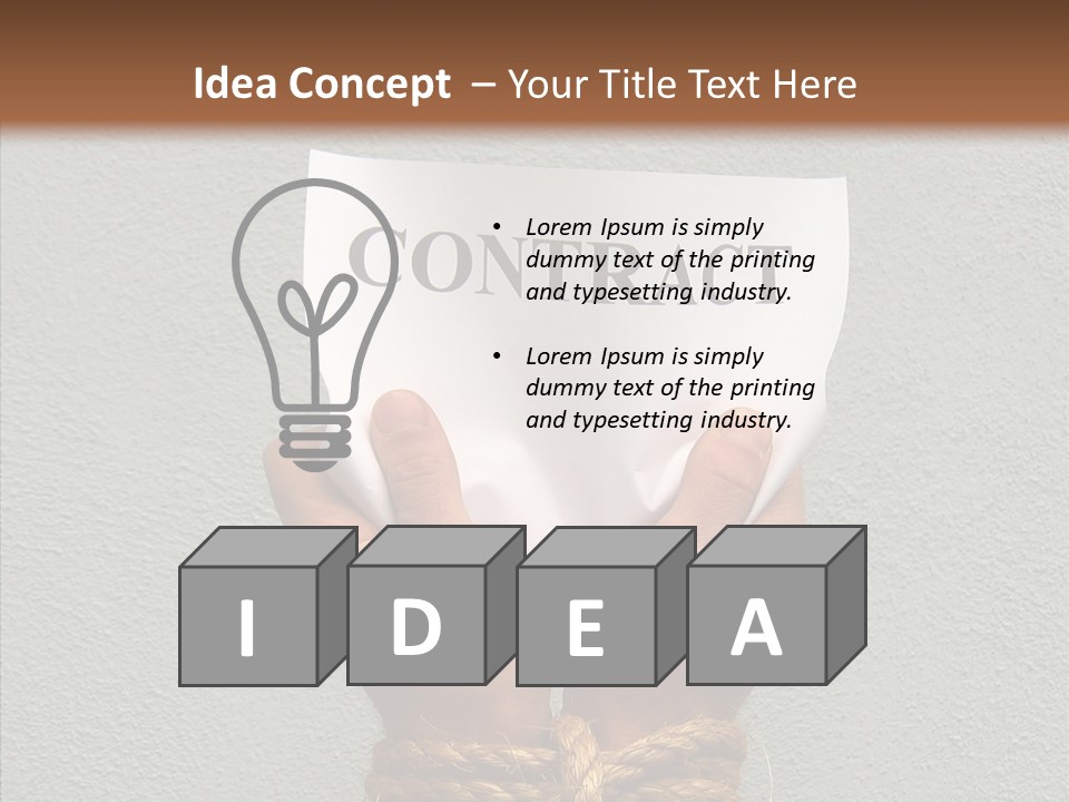 Tie Environmental Employee PowerPoint Template