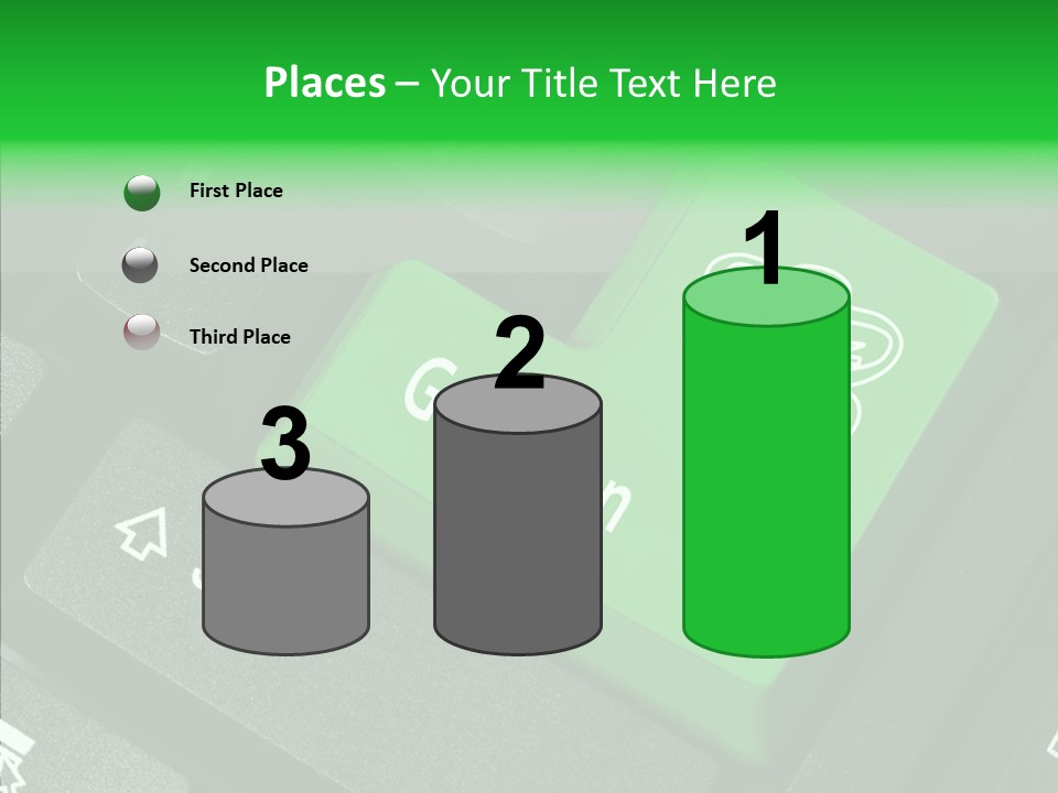 Computer Technology Key PowerPoint Template