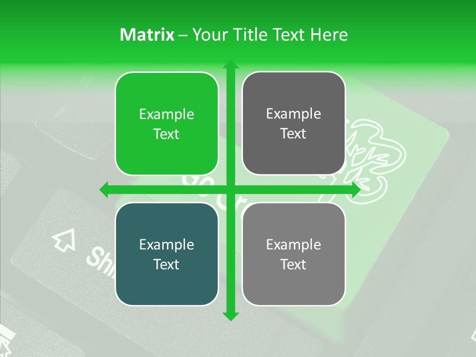 Computer Technology Key PowerPoint Template