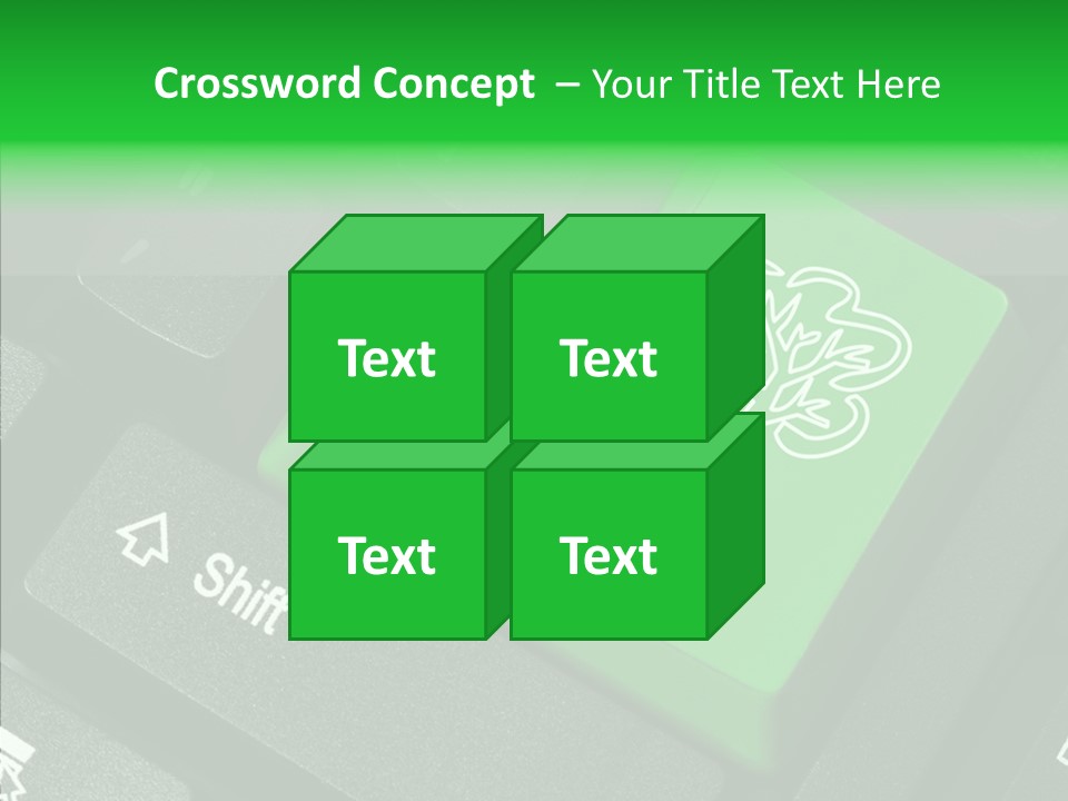 Computer Technology Key PowerPoint Template
