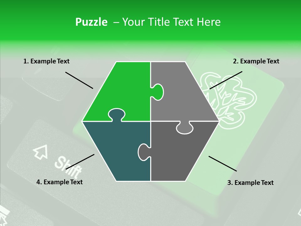 Computer Technology Key PowerPoint Template