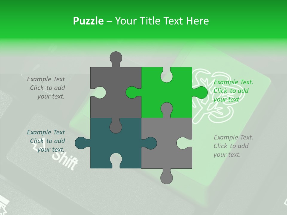 Computer Technology Key PowerPoint Template
