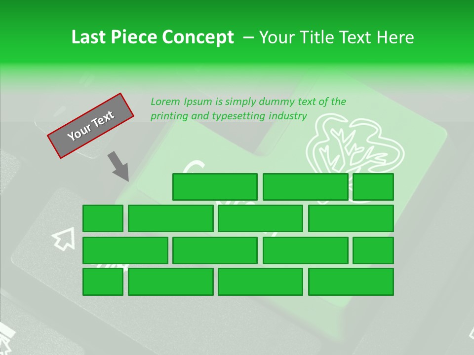 Computer Technology Key PowerPoint Template