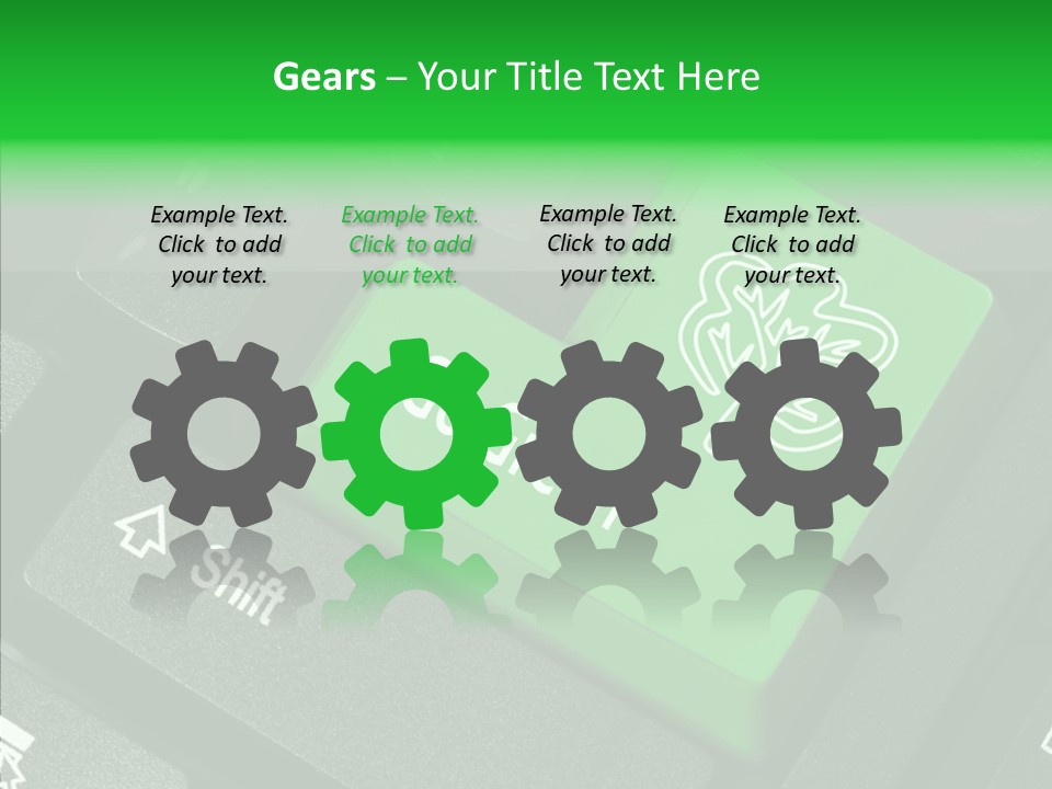 Computer Technology Key PowerPoint Template